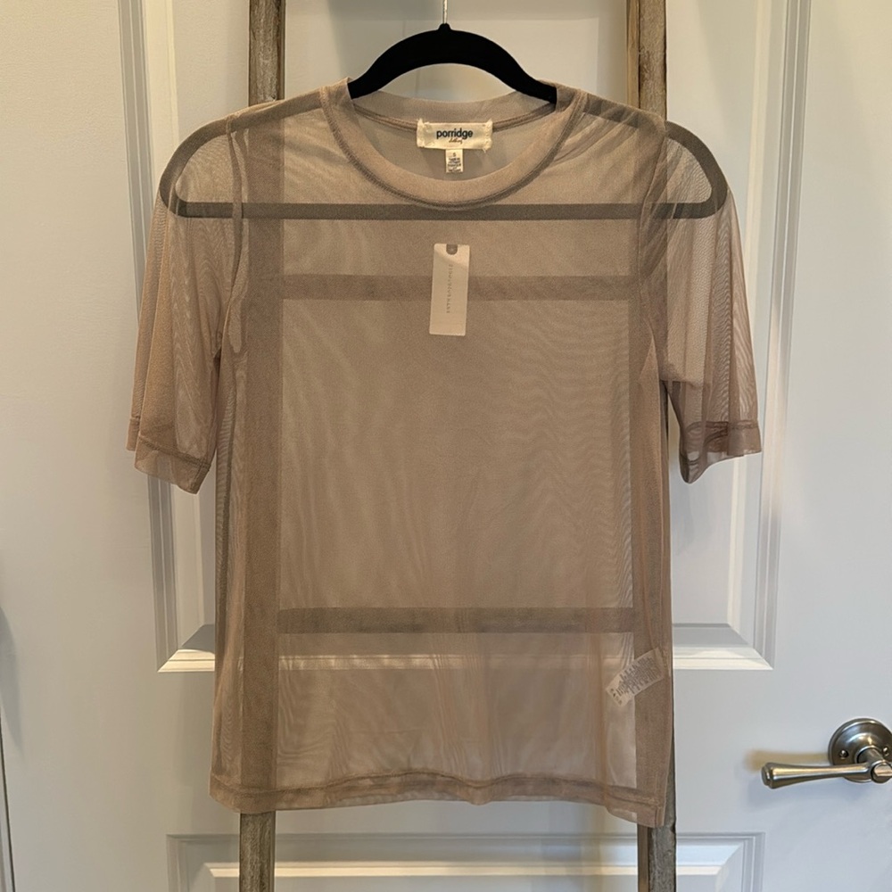 Anthropologie Mesh Top NWT Size Small